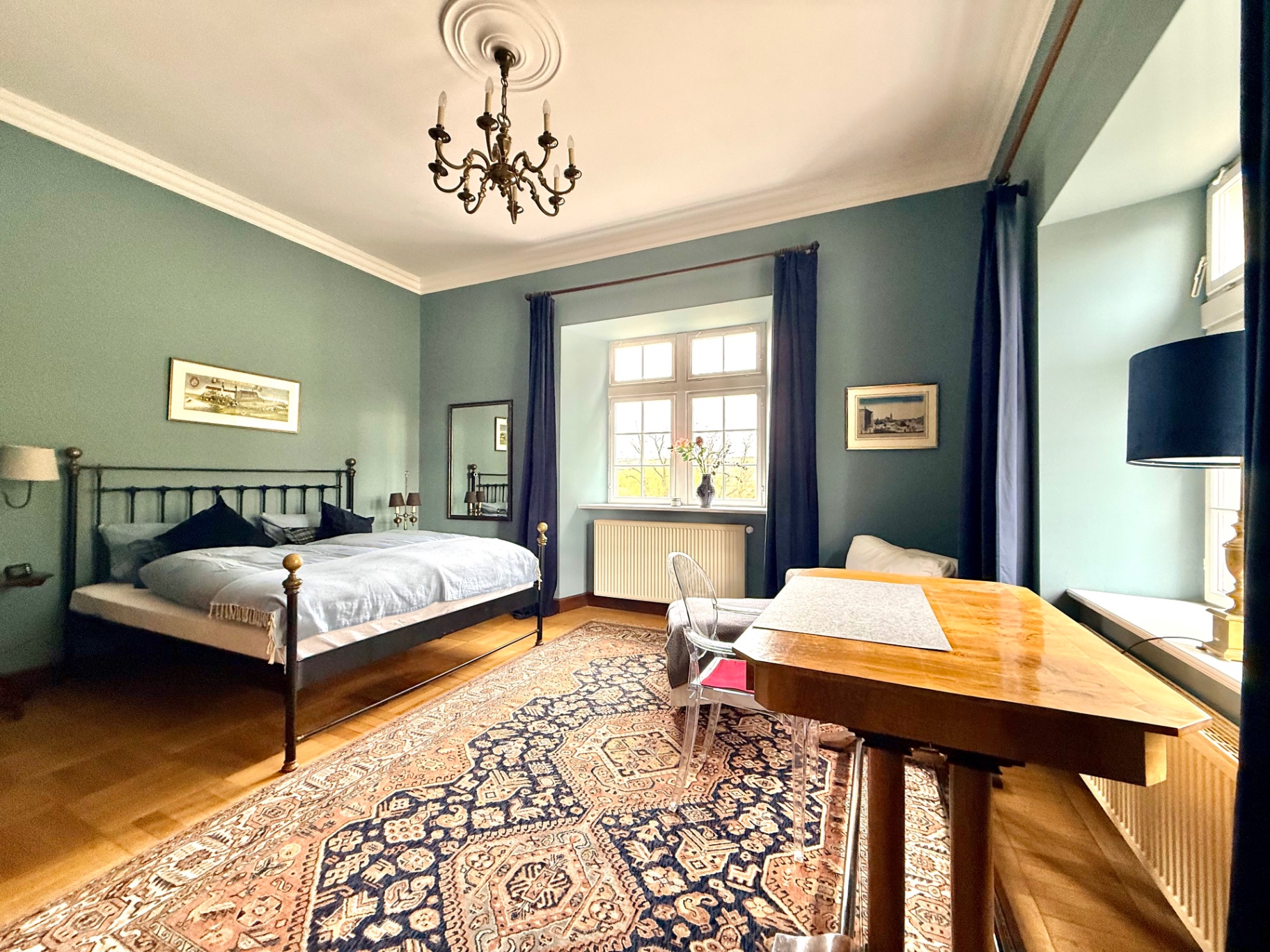 Blaues Schlafzimmer